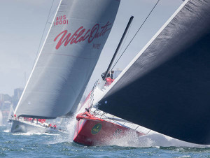 Race Start COMANCHE, Sail n: 12358, Bow n: 58, Design: Verdier Yacht Design & Vplp, Owner: Jim Clark & Kristy Hinze-Clark, Skipper: Ken Read WILD OATS XI, Sail n: AUS10001, Bow n: XI, Design: Reichel Pugh 100, Owner: Robert Oatley, Skipper: Mark Richards