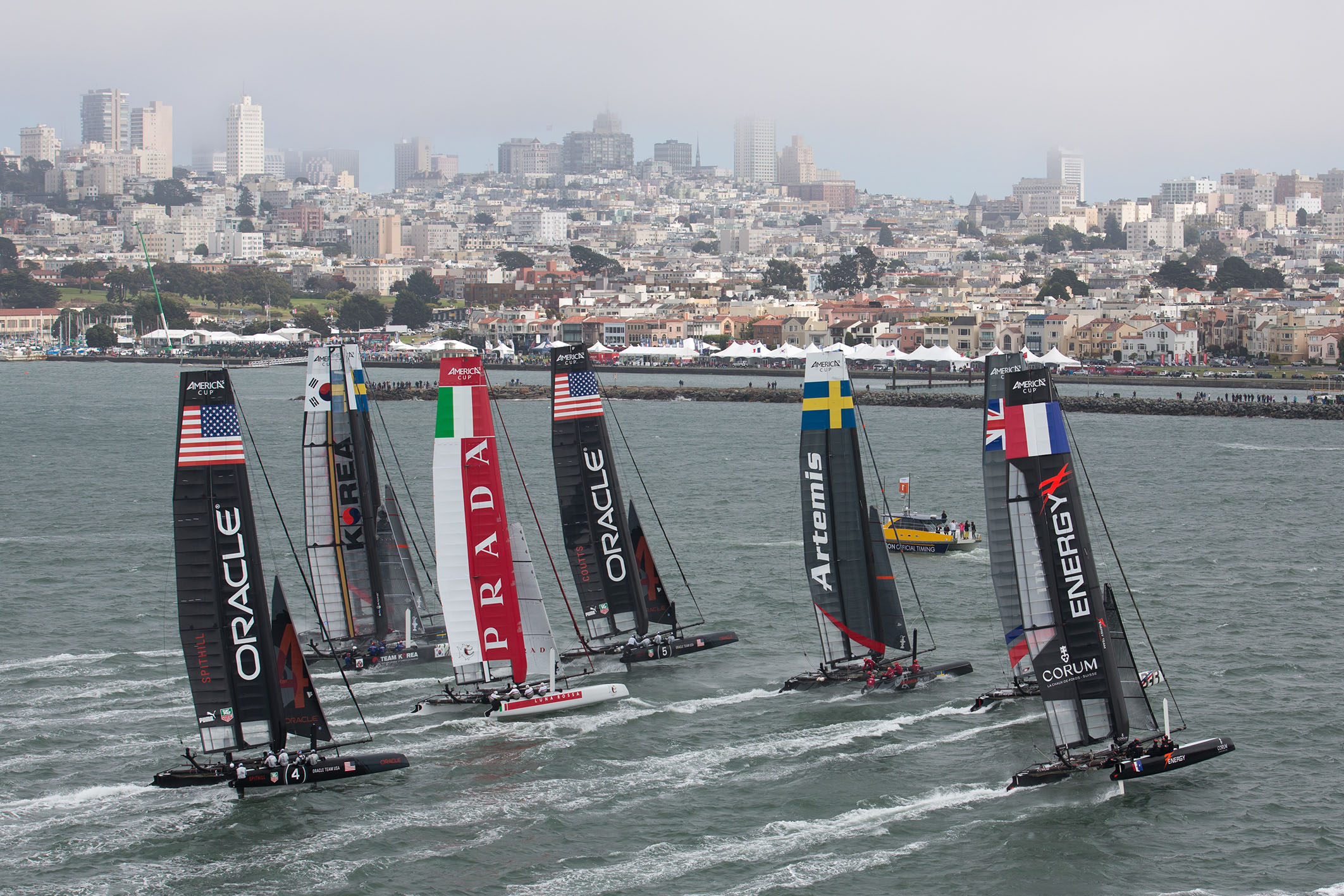 ACWS San Francisco: Ben Ainslie in testa alle reate di flotta