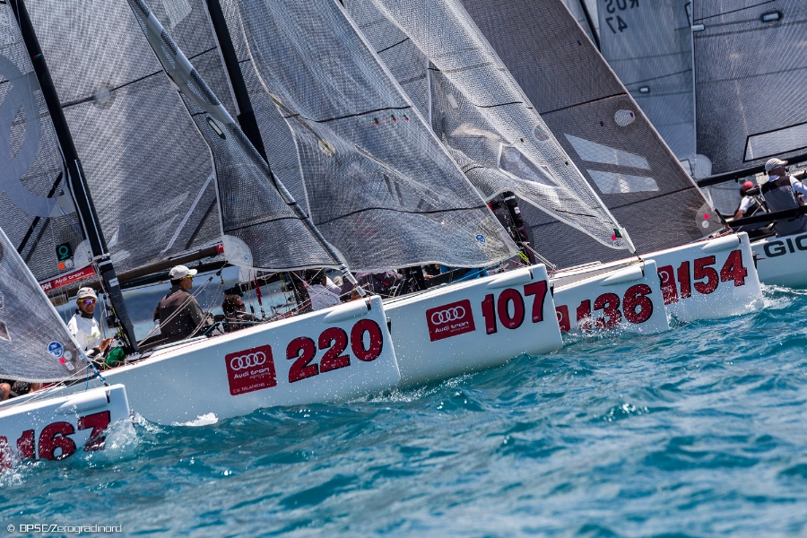 A tutto Melges sul Garda con le Audi tron Sailing Series