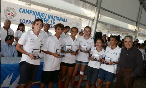 Campionati Nazionali Under 16: ecco i vincitori. Oggi il via alla Coppa Primavela