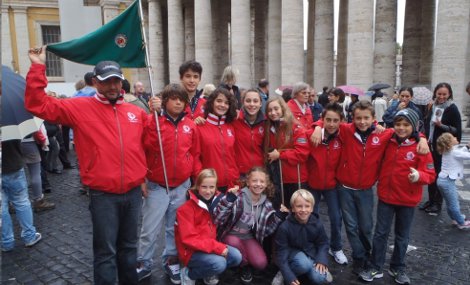 La squadra agonistica della Fraglia Vela Riva da Papa Benedetto XVI