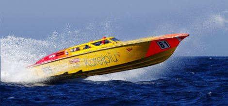 Power Boat OGP: Karelpiù RG87 terzo nella prima gara di Siracusa