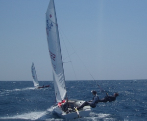 Prima regata nazionale di classe 420 a Marina degli Aregai
